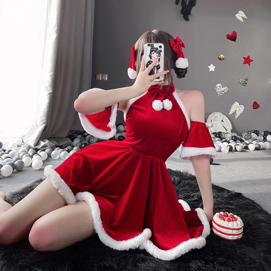 OMNI™ Mrs. Claus Velvet Christmas Outfit