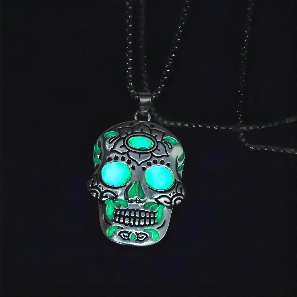 OMNI™ Halloween Luminous Skull Necklace