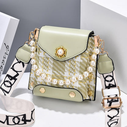 OMNI™ Women's Cross-body  Pearl Chain Handbag
