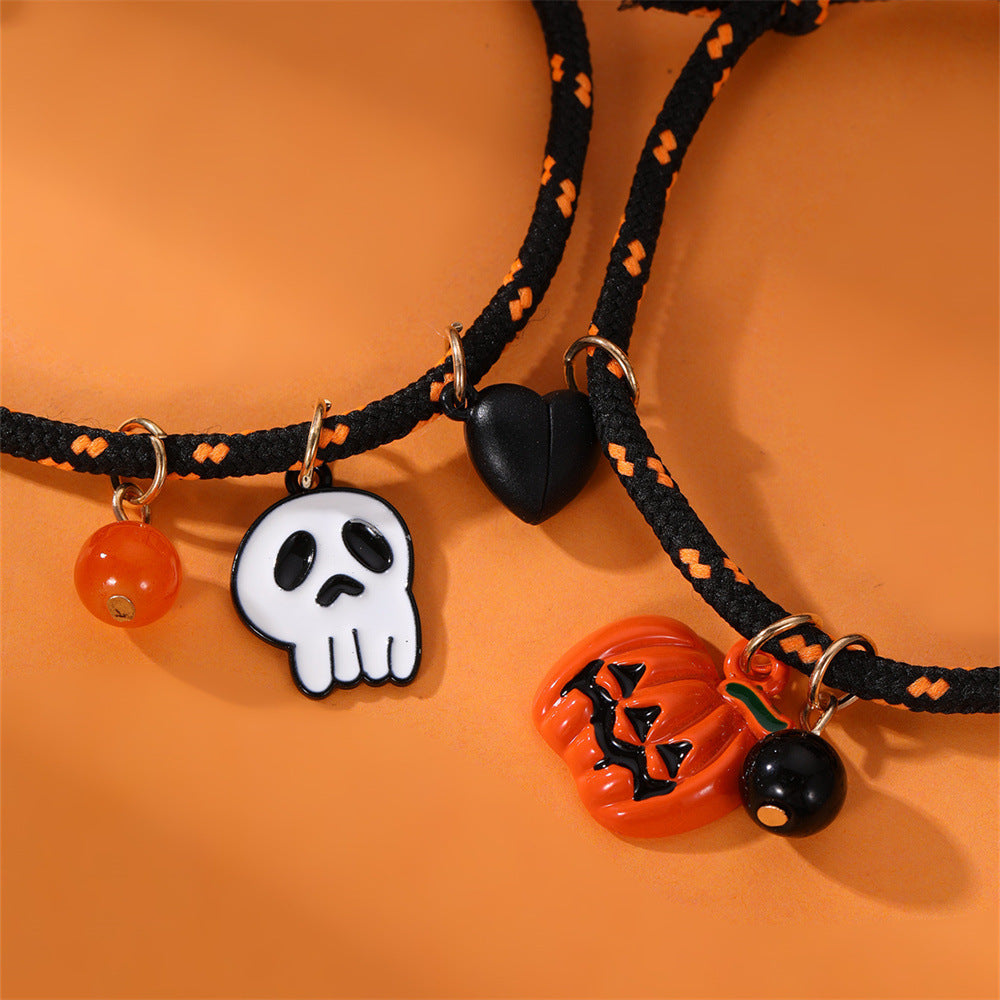 OMNI™ Halloween Ghost Pumpkin Rope Bracelet