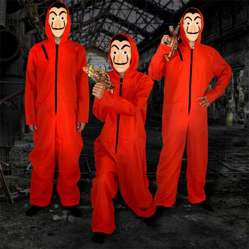 OMNI™ Money Heist Unisex Halloween Costume & Face Mask