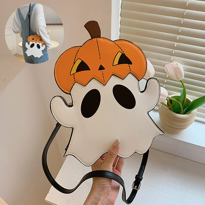 OMNI™ 3D Halloween Cartoon Pumpkin Ghost Shoulder Bag