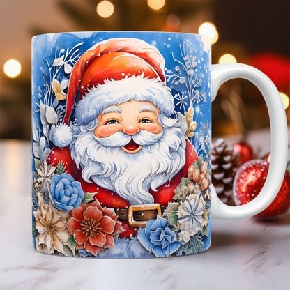 OMNI™ 3D Santa Claus Christmas Themed Ceramic Mug