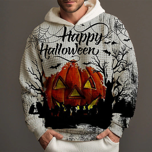 OMNI™ Happy Halloween 3D Pumpkin Graphic Digital Printed  Hoodie