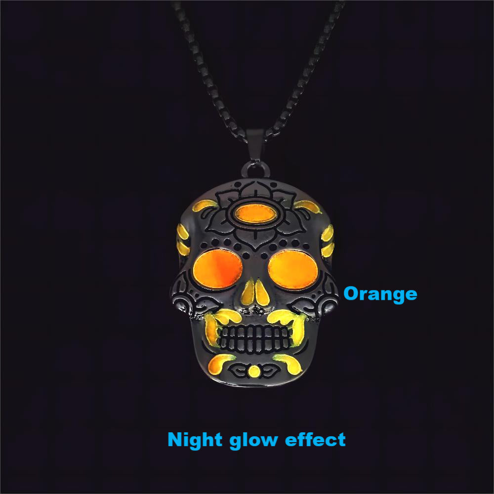 OMNI™ Halloween Luminous Skull Necklace