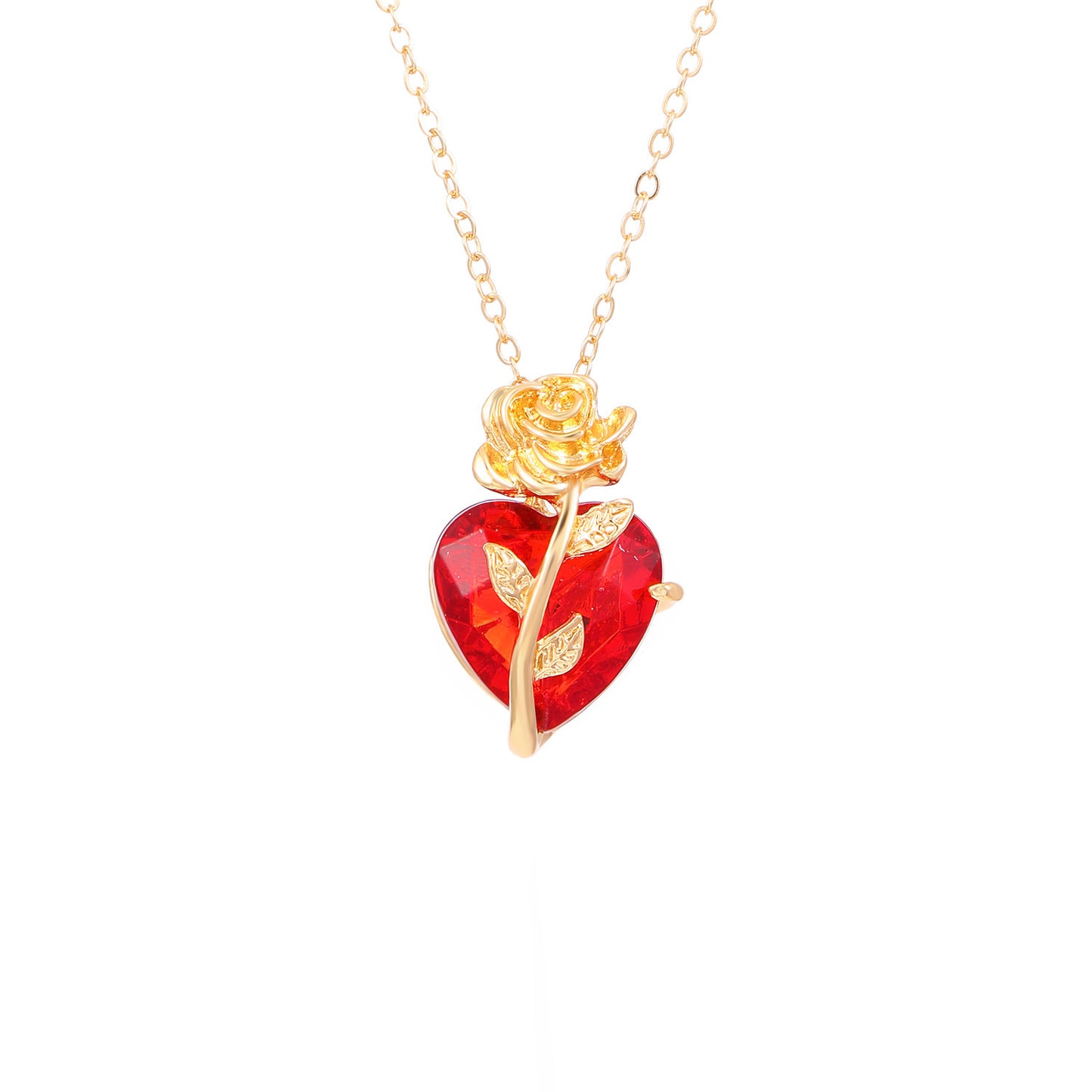 OMNI™ Tangled Rose and Crimson Heart Necklace