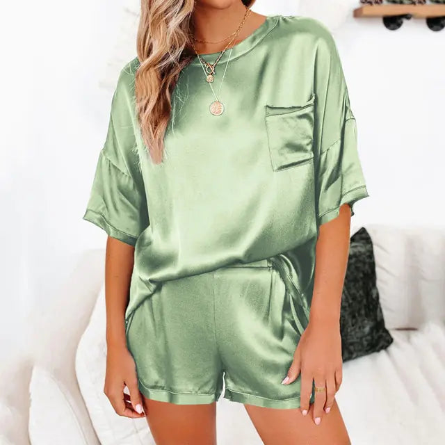 OMNI™ Summer Satin Pajamas Set