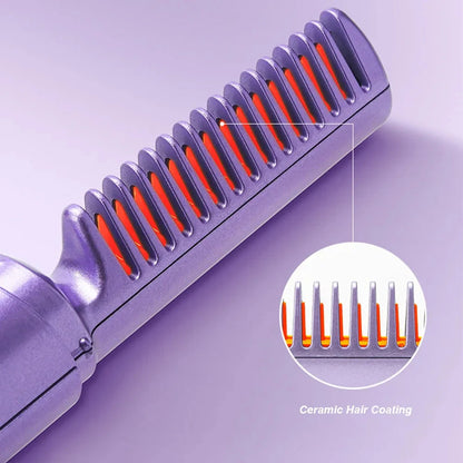 OMNI™ Portable Wireless Heated Hair Straightener Comb