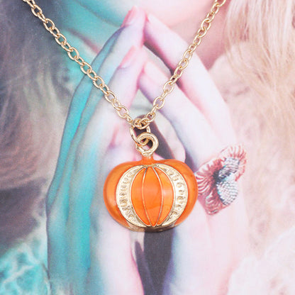 OMNI™ Halloween Pumpkin Cat Witch Clavicle Necklace