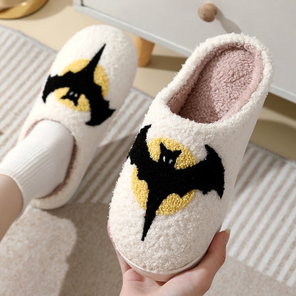 OMNI™ Halloween Bat Cartoon Cotton Bed Slippers