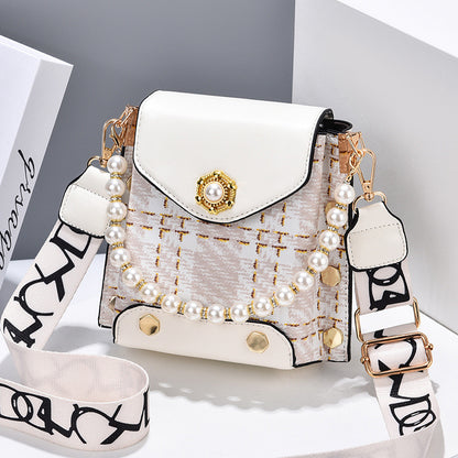 OMNI™ Women's Cross-body  Pearl Chain Handbag