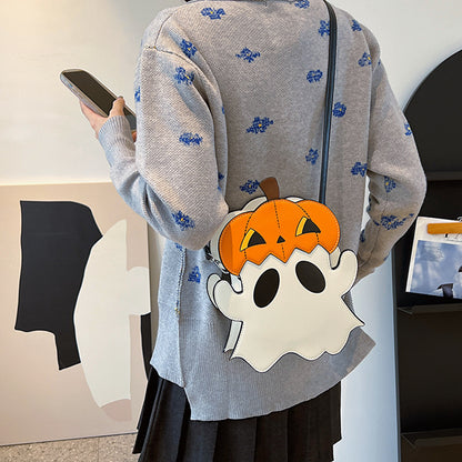 OMNI™ 3D Halloween Cartoon Pumpkin Ghost Shoulder Bag