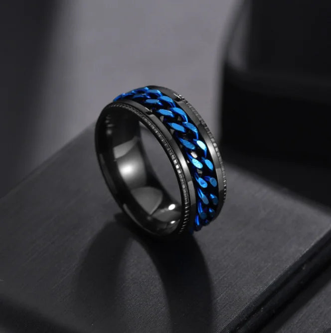 OMNI™ Titanium Stainless Steel Men's Rotating Ring