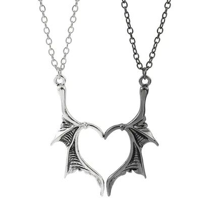 OMNI™ Dragon Wing Heart Couples Necklace