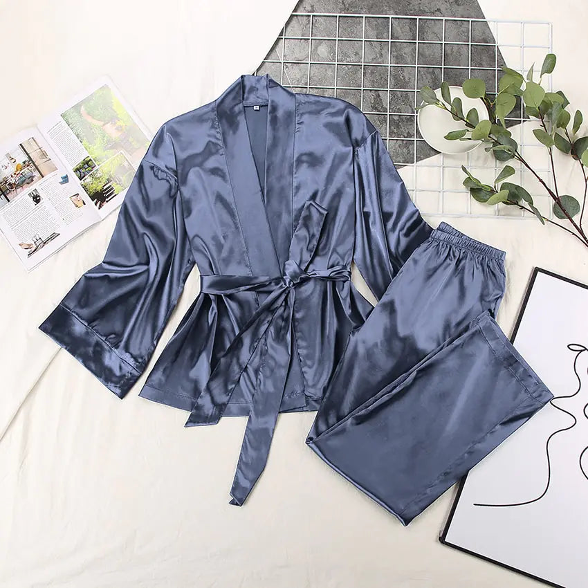 OMNI™ 2 Piece Set Satin Sleepwear