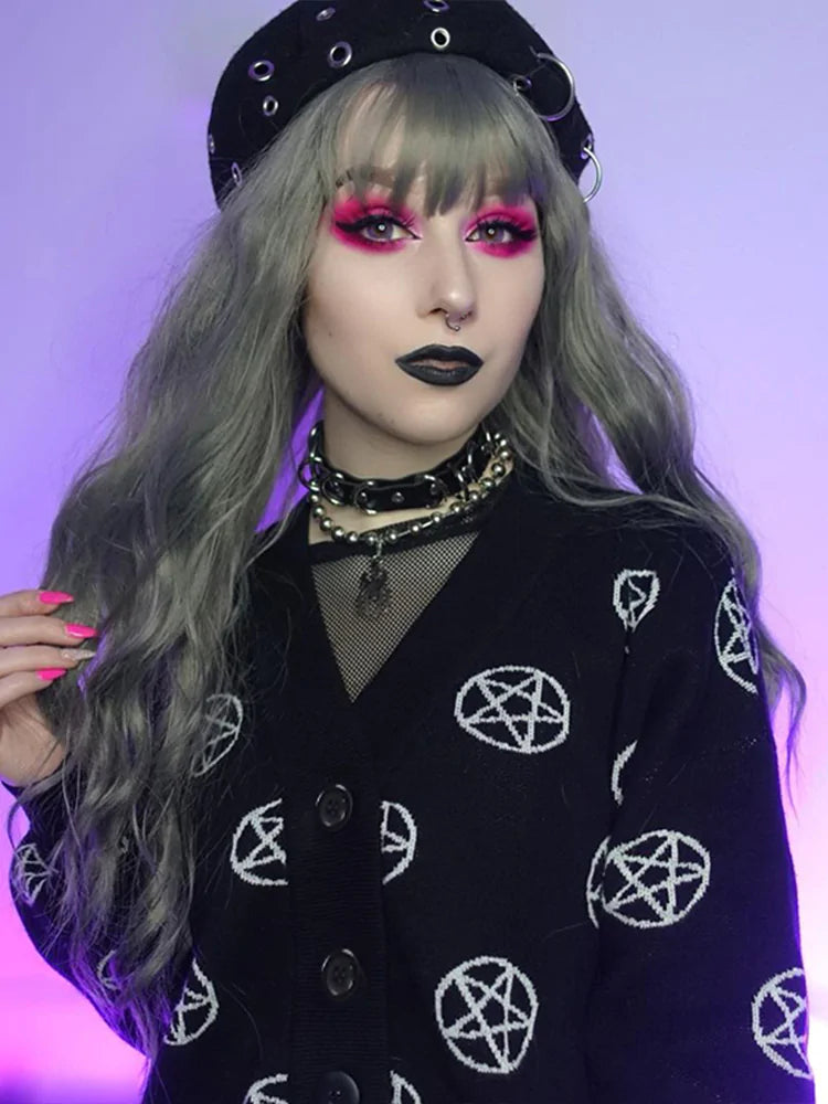 OMNI™ Gothic Pentagram Cardigan