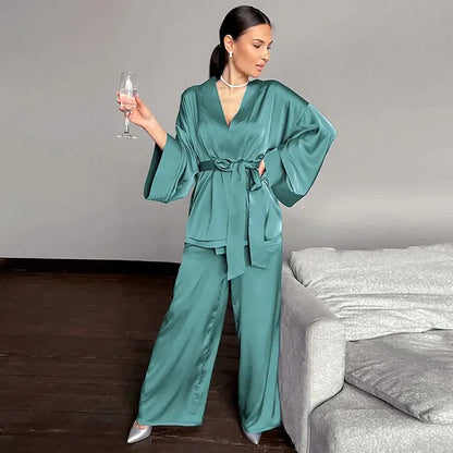 OMNI™ 2 Piece Set Satin Sleepwear