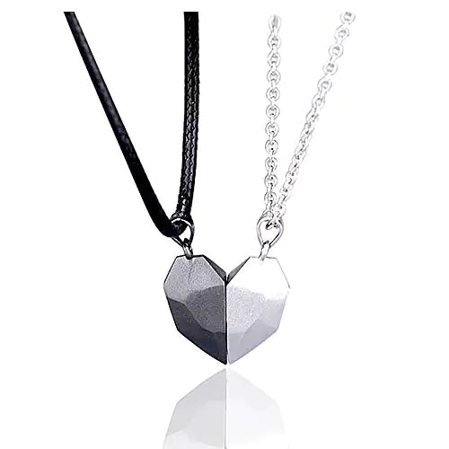 OMNI™ Two Souls One Heart Magnetic Heart Couples Necklace