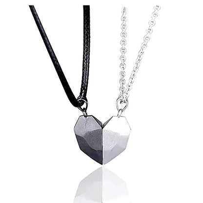 OMNI™ Two Souls One Heart Magnetic Heart Couples Necklace