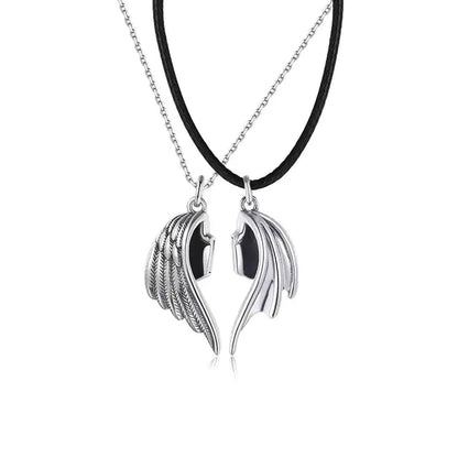 OMNI™ Dragon Wing Heart Couples Necklace