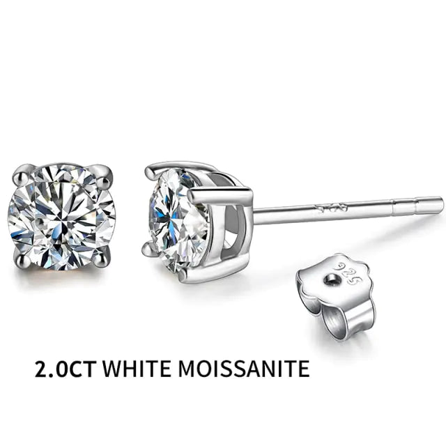 OMNI™ 2CT Moissanite 925 Silver Stud Earring