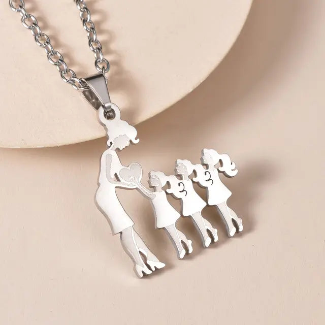 OMNI™ Family Silver Pendant Necklace