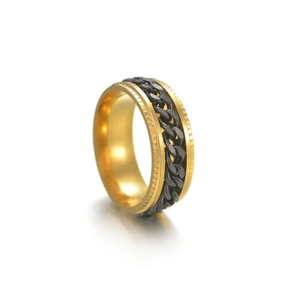 OMNI™ Titanium Stainless Steel Men's Rotating Ring