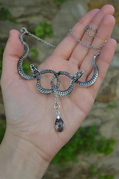 OMNI™ Snake Entanglement Necklace with Crystal