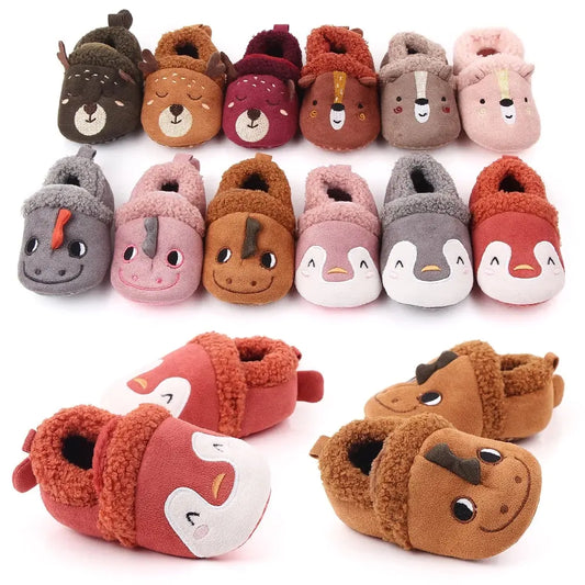 OMNI™ Adorable Infant Animal Plush Slippers