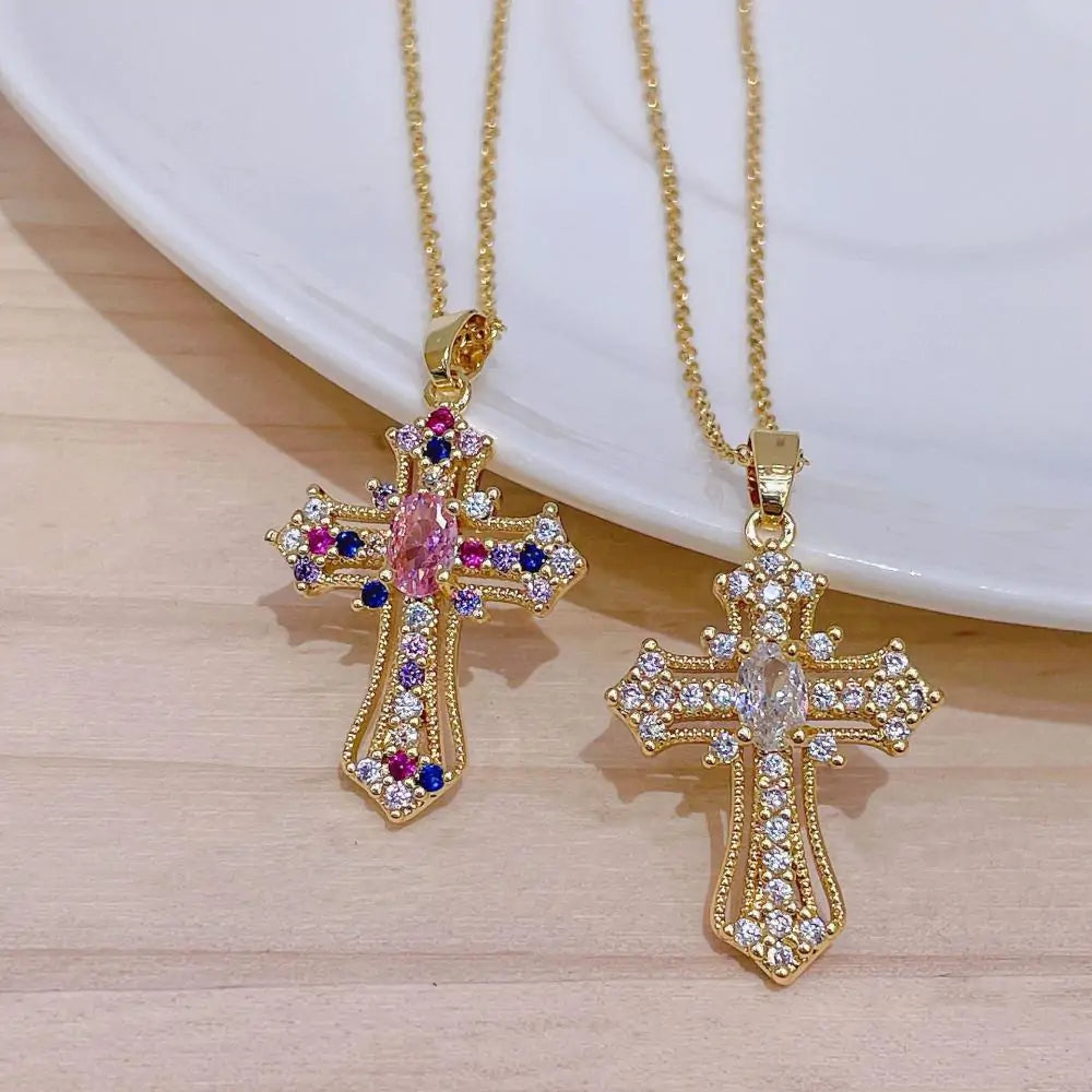 OMNI™ Luxury Zircon Cross Pendant Necklace