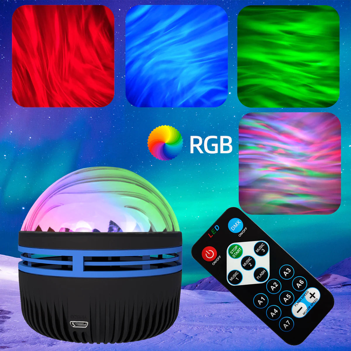 OMNI™ Aurora Borealis Sphere Projector