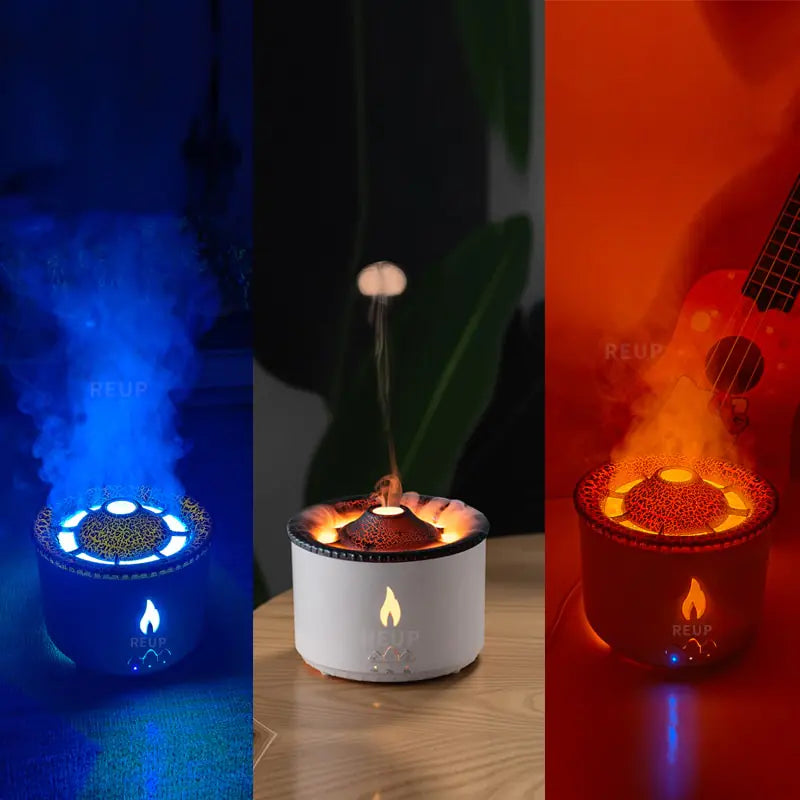 OMNI™ Essential Oil Diffuser and Air Humidifier with Smoke Ring Night Lamp