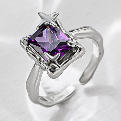 OMNI™ Purple Square Zirconia Ring