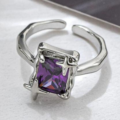 OMNI™ Purple Square Zirconia Ring