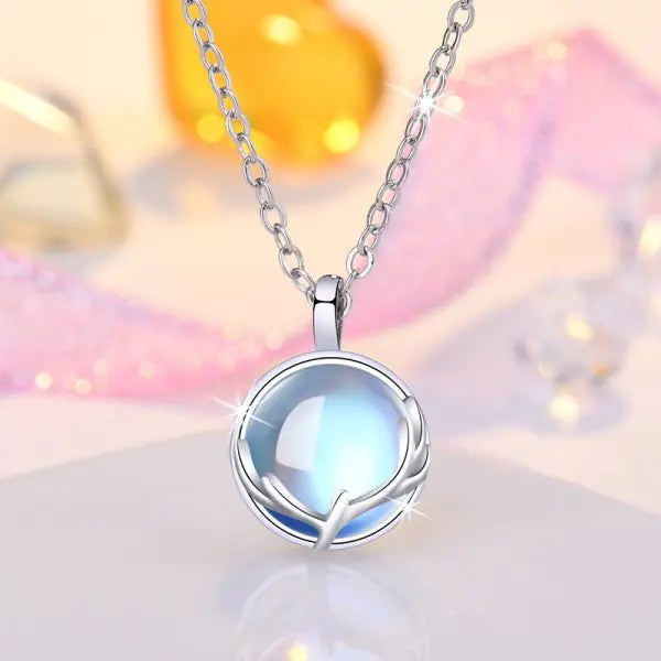 OMNI™ Luxury Crescent Moon and Star Shiny Zircon Necklace