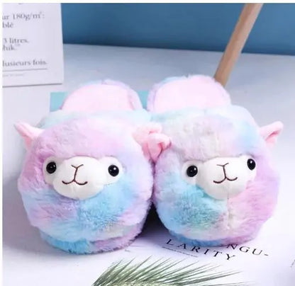 OMNI™ Fluffy Alpaca Plush Slippers