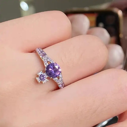 OMNI™ Luxury Purple Zircon Crystal Ring