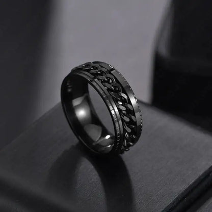 OMNI™ Titanium Stainless Steel Men's Rotating Ring