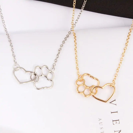 OMNI™ Paw Print Heart Necklace