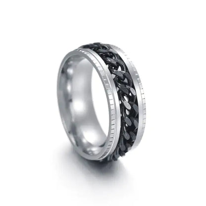 OMNI™ Titanium Stainless Steel Men's Rotating Ring