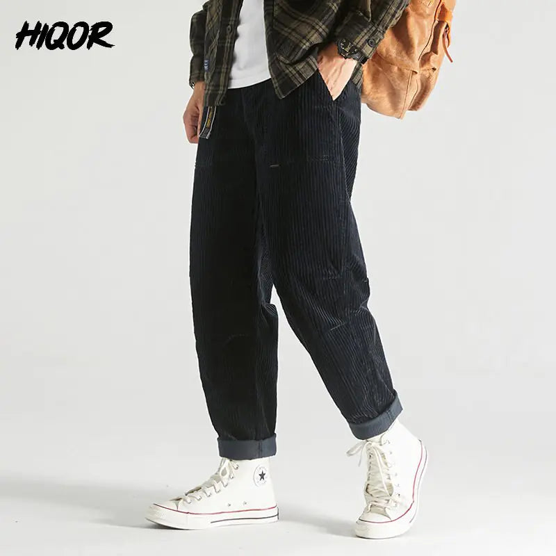 OMNI™ Casual Loose Corduroy Male Cargo Pants