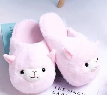 OMNI™ Fluffy Alpaca Plush Slippers