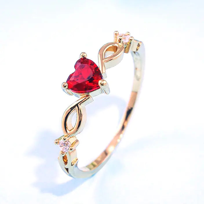 OMNI™ Cubic Zirconia Simple Heart Ring