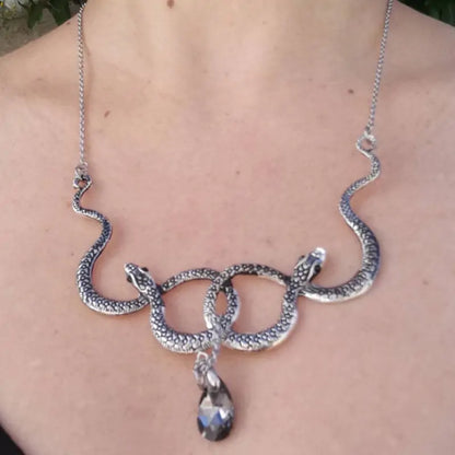 OMNI™ Snake Entanglement Necklace with Crystal