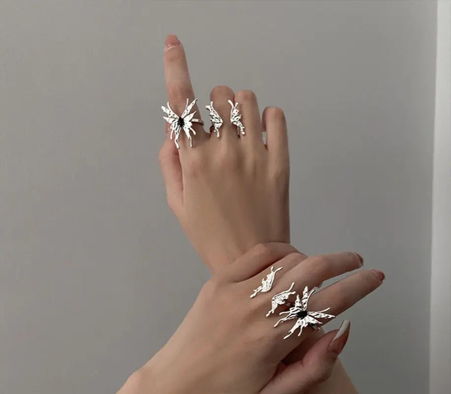 OMNI™ 925 Silver Sweet Cool Metal Butterfly Ring