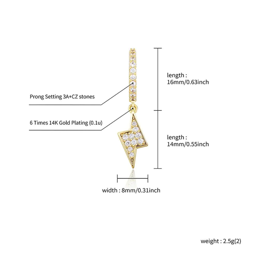 OMNI™ Lightning Bolt Dangling Earrings