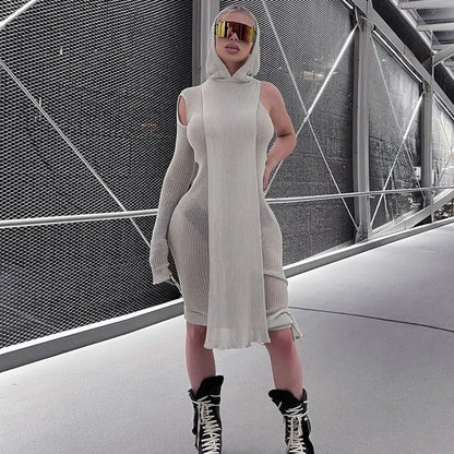 OMNI™ One Sleeve Knit Tight Dress