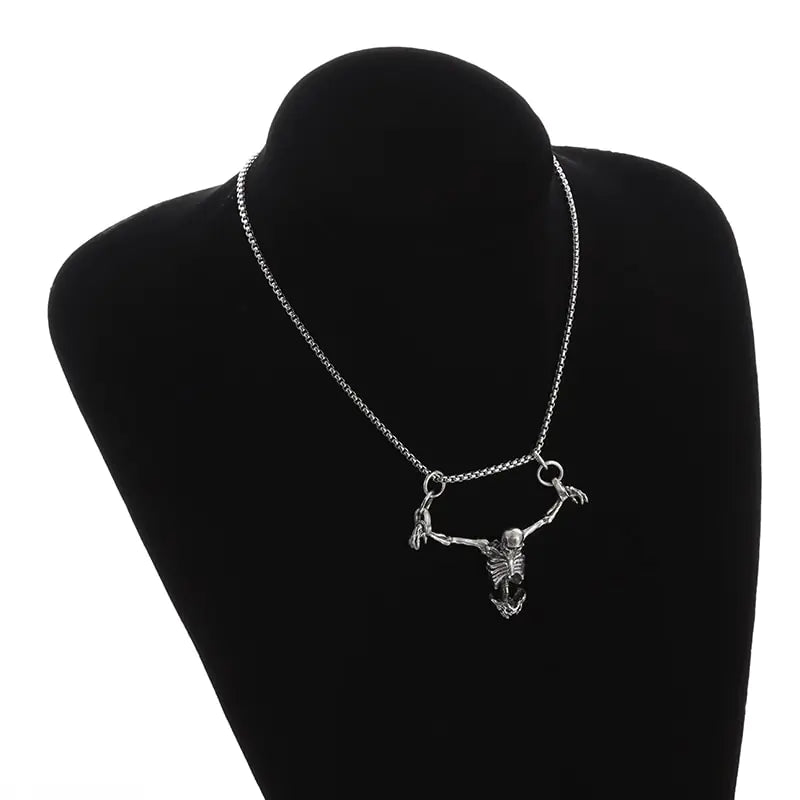 OMNI™ Crucified Skeleton Pendant Necklace