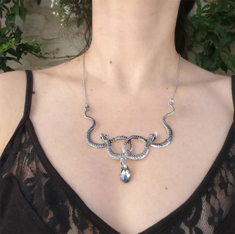 OMNI™ Snake Entanglement Necklace with Crystal