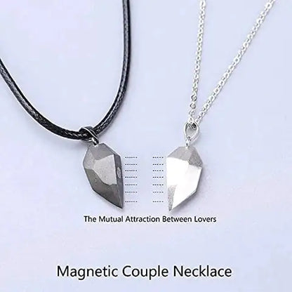 OMNI™ Two Souls One Heart Magnetic Heart Couples Necklace